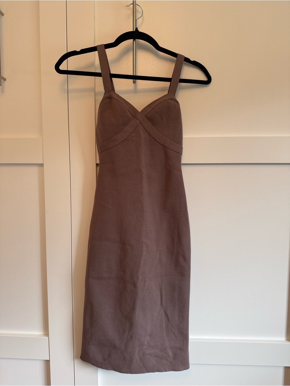 Babaton light brown dress